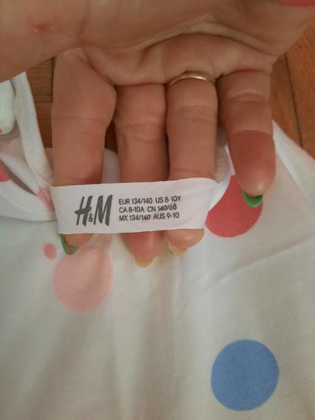 Dievčenské šaty, h&m,134