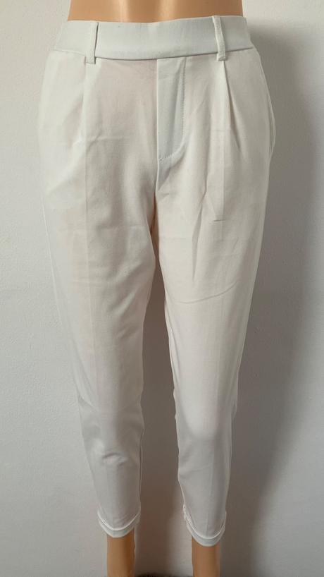 Dámske biele nohavice bershka (26/s), bershka,s