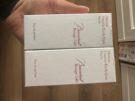 Flakón a krabicky baccarat, 