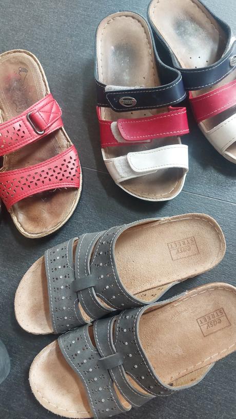 Sandále šľapky vel36 na leto, cena spolu, 36