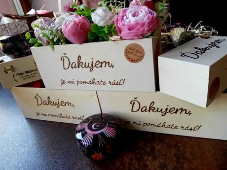 Drevený box- ďakujem, že mi pomáhate rásť, 