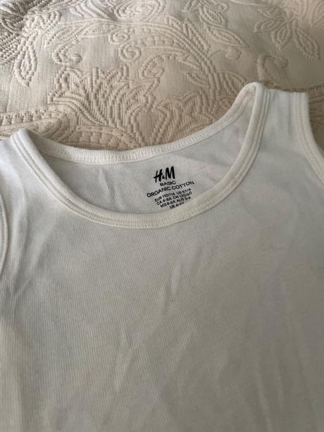 Biele tielko spodné, h&m,110