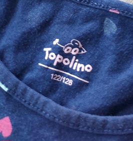 2 x modré šaty, topolino,122