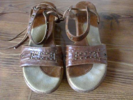 Hnedé sandálky, 39