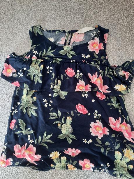 Kvetovaná blúzka, h&m,158