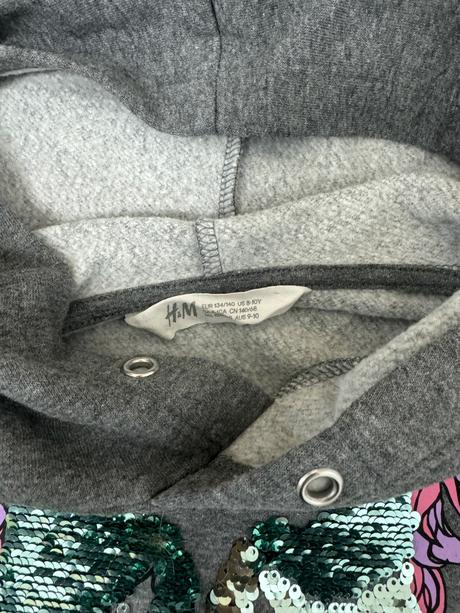 Mikina s jednorožcami, h&m,134