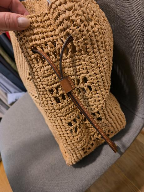 Plážová taška alebo letná kabelka, mango