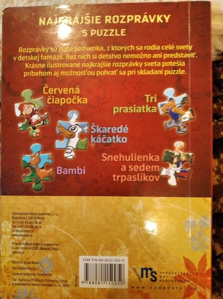 Najkrajšie rozprávky s puzzle 1, 