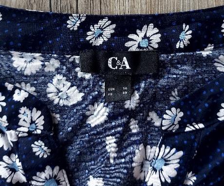 Letné šaty s margarétkami, c&a,56