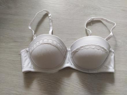 Biela podprsenka./len vyprata/, bobo,75b