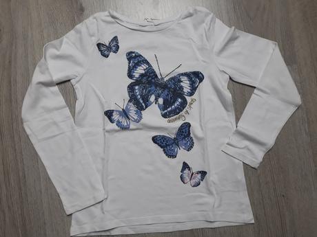 Dievčenské tričko m, h&m,134