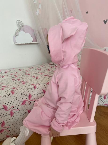 Mikinošaty s kapucňou a uškami, 74 - 140