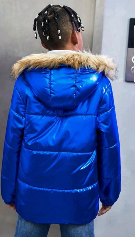 Zimná vetrovka modrá, 128 - 158