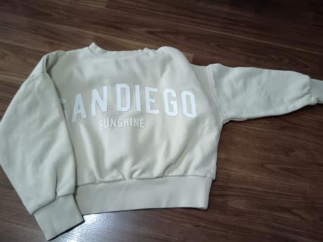 Set crop top mikina+kratase, f&f,122