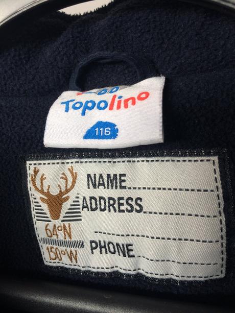 Bunda chlapčenská topolino č.116, 5-6y, topolino,116