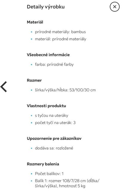 Vešiak / stojan do kúpeľne, 