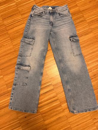 Chlapčenské rifle wide leg hm, h&m,152