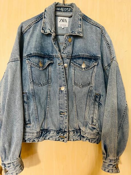 Riflová bunda, zara,m