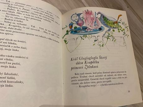 Stará retro rozprávka princezná kvapôčka, 