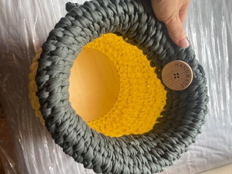 Handmade pruteny košík,