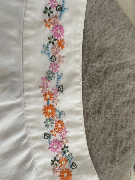 Vysivana lanová sukňa naf naf, naf naf,36