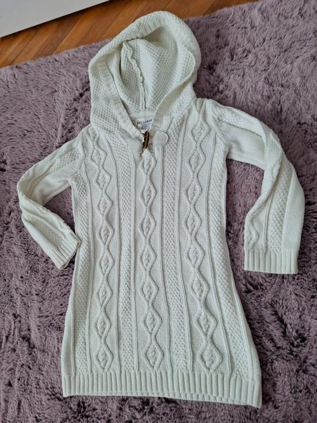 Predlzeny pletený sveter veľ.116/122, 116