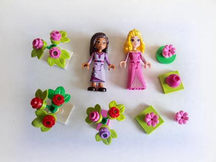 Lego figúrky disney, asha, aurora, nehrané,