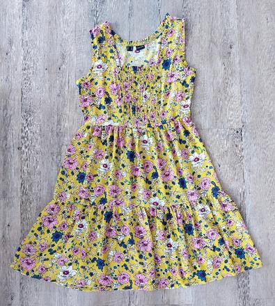 Žlté kvetinové šaty, bonprix,42