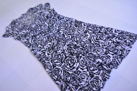 Čierno-biele letné šaty veľ. l-xl, l