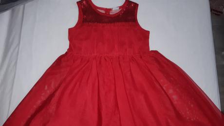 Cervene saty lindex 110/116, lindex,110