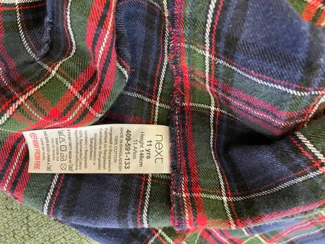 Kockované šaty, next,146