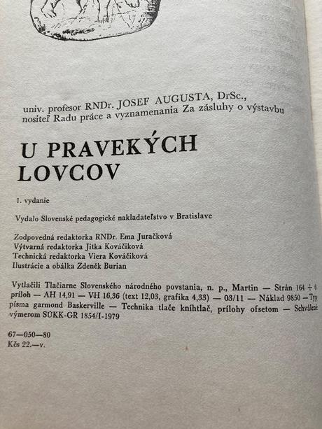 U pravekých lovcov augusta josef (1980),