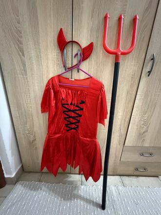 Kostým pre dievčatko - čertica,