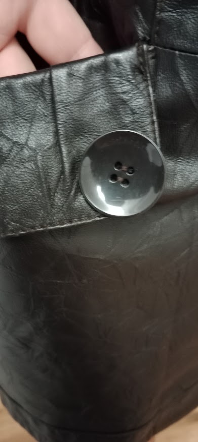 Kožený kabát vintage, 36