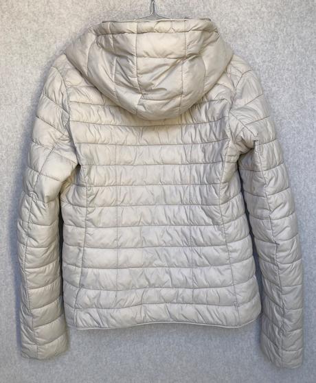 Off white prechodná bunda s kapucňou, s