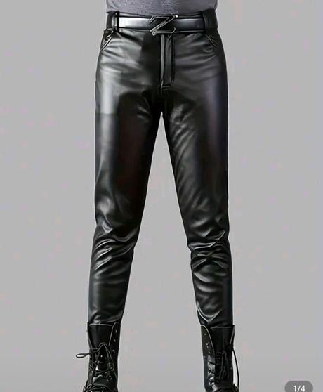 Nohavice koženkové elastické, xl