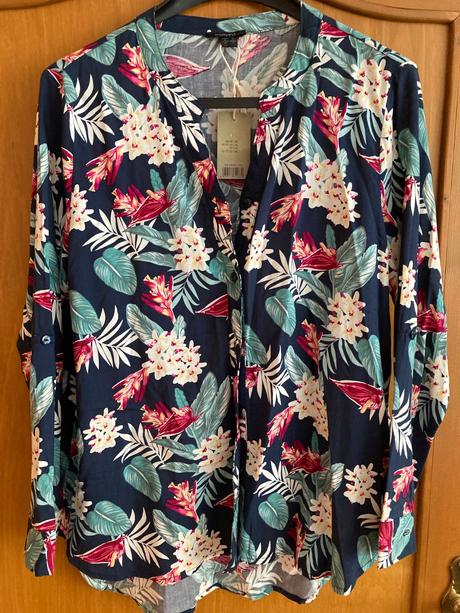 Ľanový nohavicový kostým/ sako+nohavice+blúzka, esmara,40