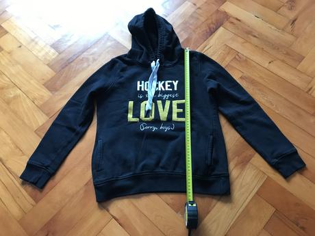 Čierna mikina - hockey girls, xs