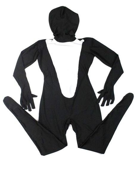 Kostým morphsuit čierno-biely veľ. m a,