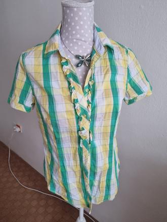 Žlto-zeleno-biela košeľa lerros veľ. 38, 38