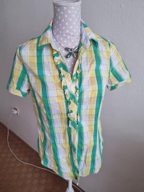 Žlto-zeleno-biela košeľa lerros veľ. 38, 38