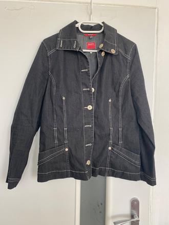 Šedá rifľová bunda, l