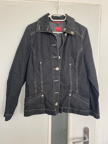 Šedá rifľová bunda, l