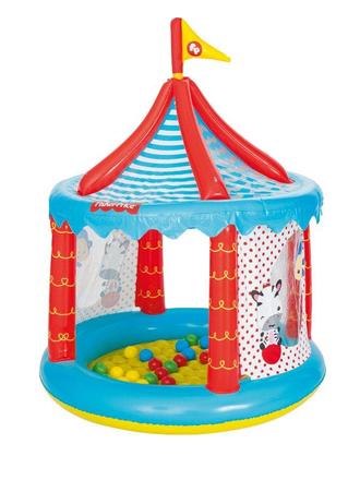 Detský nafukovací cirkus fisher-price s loptičkami,