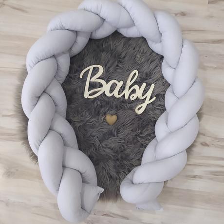 Vrkoč - pletený mantinel do postieľky, šírka (cm): 30,dĺžka (cm): 100