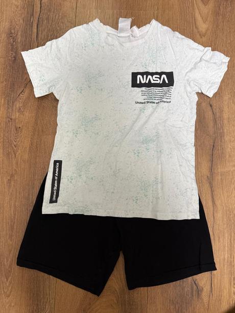 Pyzama kratky rukav 5ks, h&m,146