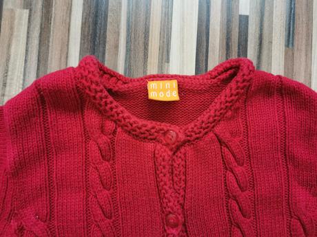 Červený sveter, mini mode,74