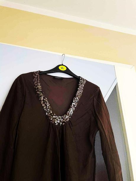 Luxusná hodvábna blúzka m/l, l