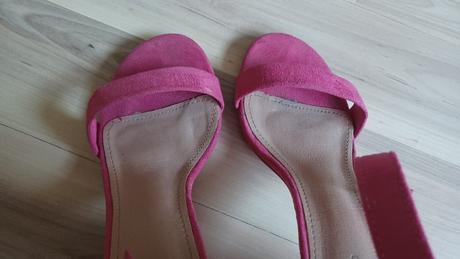 Ružové sandále na opätku, reserved,36