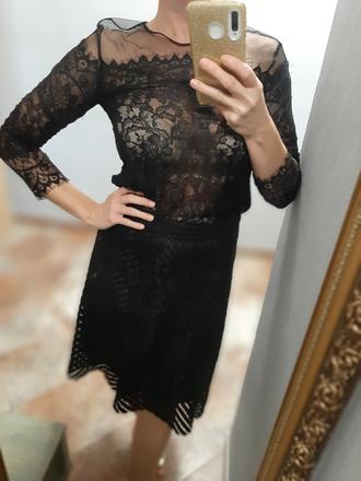 Imperial italy krajkovany top bluzka, s